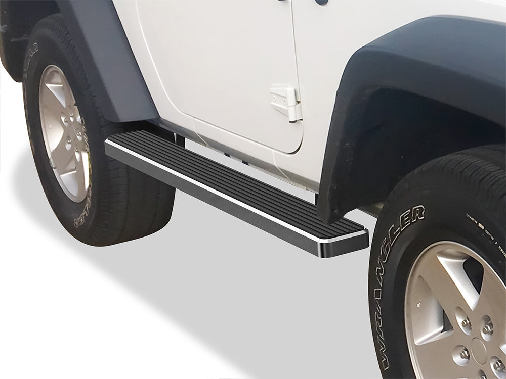 Stainless Steel Both Sides iStep 6 Inch 2007-2018 Jeep Wrangler JK 2-Door(Factory sidesteps or rock rails have to be removed) IB10FAJ6A