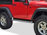 6061 Aircraft Aluminum Both Sides iRunning Board 2007-2018 Jeep Wrangler JK 2-Door(Factory sidesteps or rock rails have to be removed) IB10RAJ6A