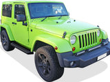 6061 Aircraft Aluminum Both Sides iRunning Board 2007-2018 Jeep Wrangler JK 2-Door(Factory sidesteps or rock rails have to be removed) IB10RAJ6B