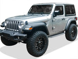 Stainless Steel Both Sides Running Board-H Series 2007-2018 Jeep Wrangler JK 2-Door (Factory sidesteps or rock rails have to be removed) IB10RAJ6Y