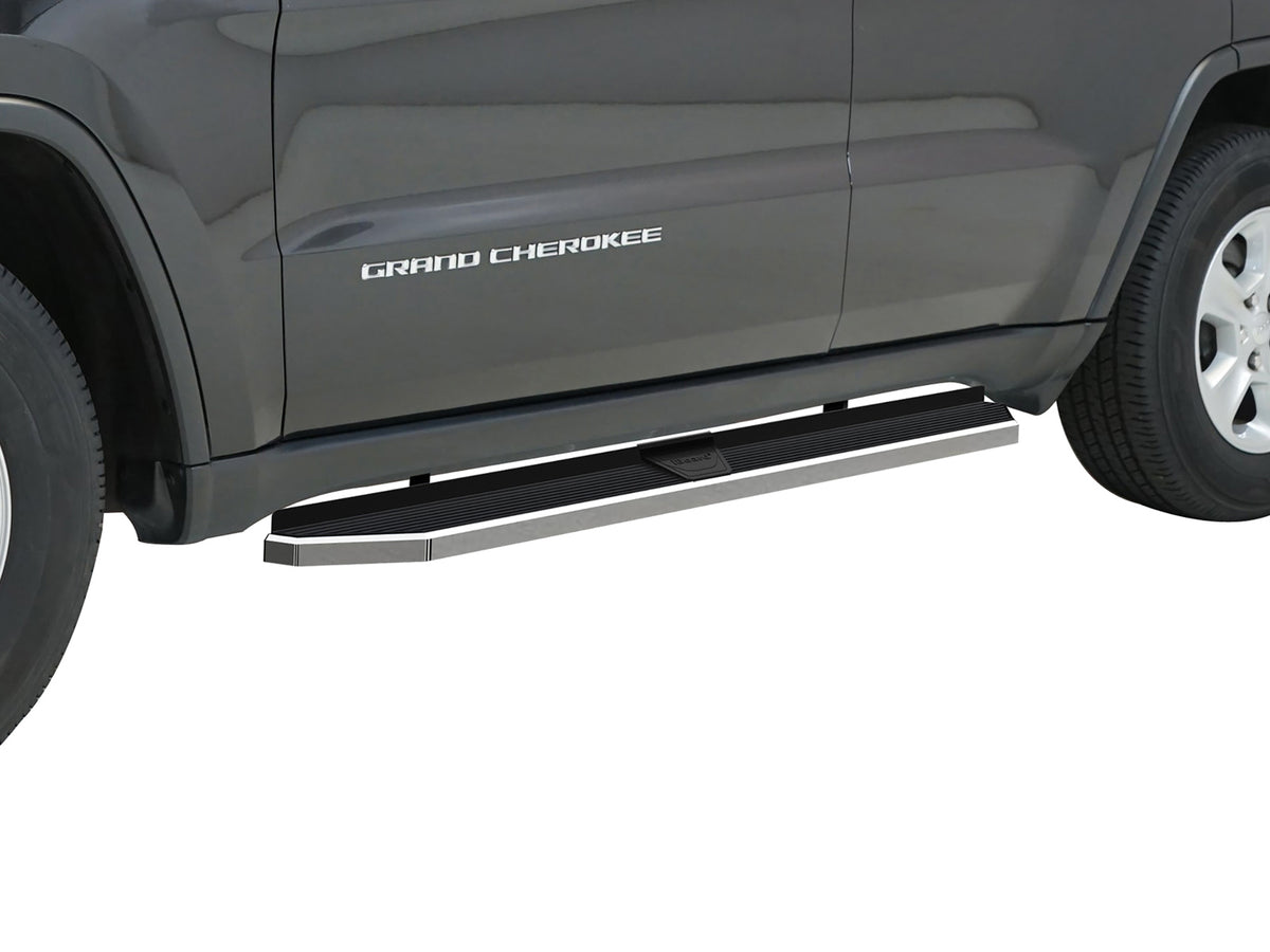Stainless Steel Both Sides Running Board-H Series 2011-2021 Jeep Grand Cherokee\ Incl. 22 WK & Excl. Limited X, High Altitude, Summit, SRT, SRT8, Trackhawk and Trailhawk IB10RIF4Y