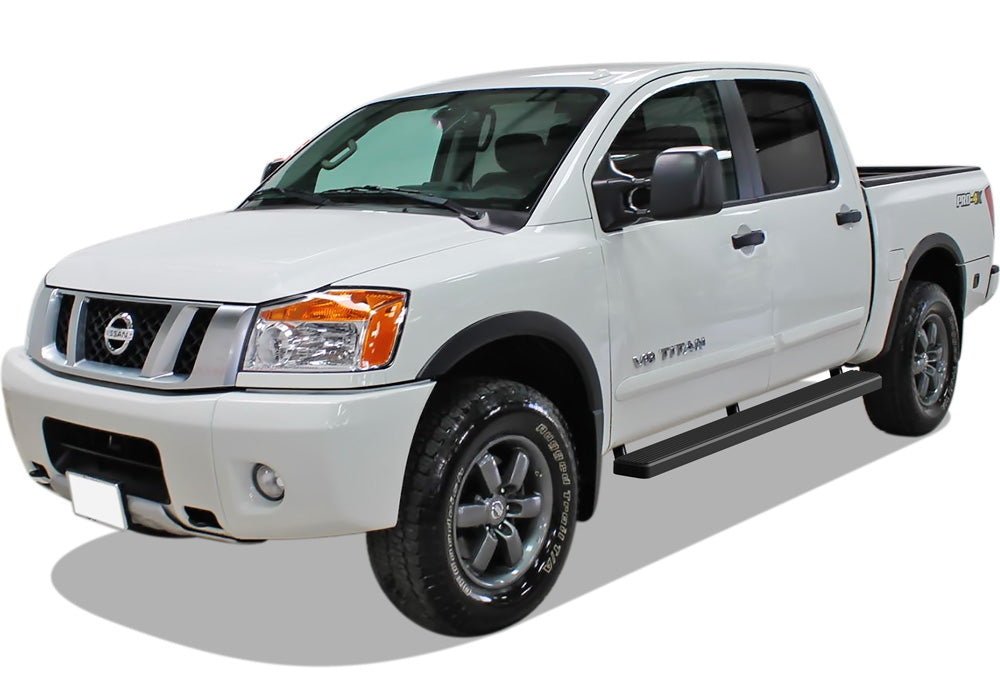 Stainless Steel Both Sides iStep 5 Inch 2004-2024 Nissan Titan Crew Cab (Exl. 2016 Models)\ 2016-2024 Nissan Titan XD Crew Cab IB14EJE0B