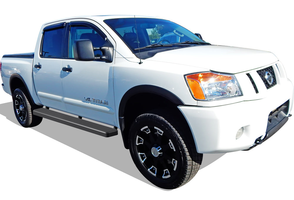 Stainless Steel Both Sides iStep 6 Inch 2004-2024 Nissan Titan Crew Cab (Exl. 2016 Models)\ 2016-2024 Nissan Titan XD Crew Cab IB14FJE0B