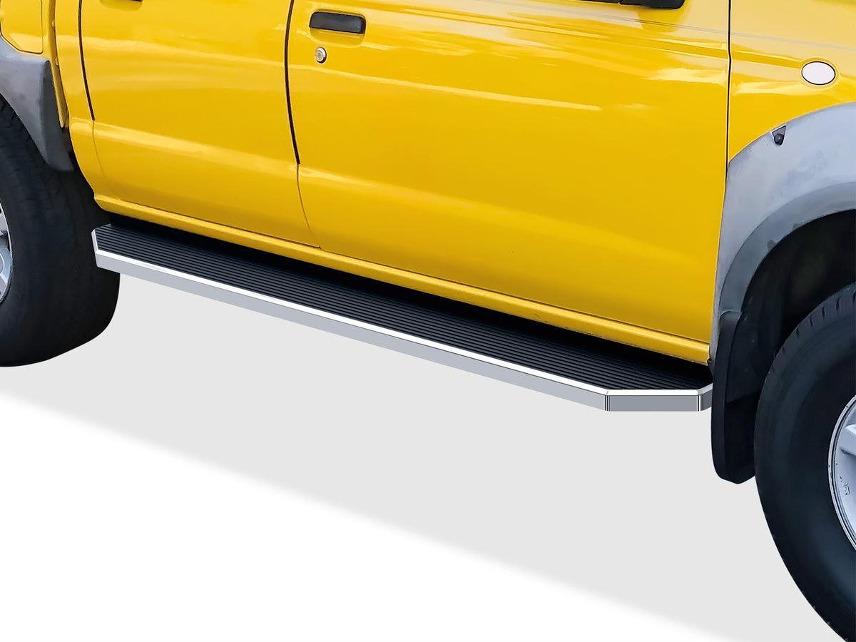 Stainless Steel Both Sides Running Board-H Series 1999-2004 Nissan Frontier Crew Cab (5ft. Short Bed Only) IB14RBB5Y