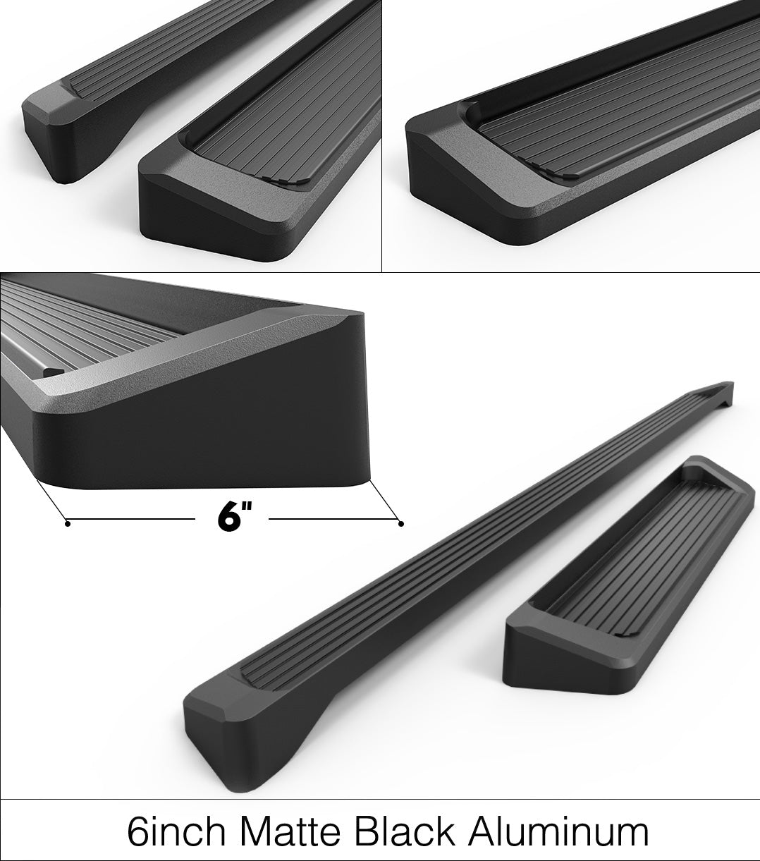 6061 Aircraft Aluminum Both Sides iRunning Board 2012-2021 Nissan NV 1500/2500/3500 Van (Full Size) For 3-Door Models Only IB14RDJ7B