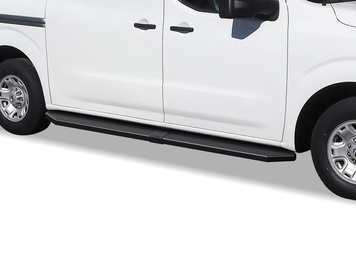 Stainless Steel Both Sides Running Board-H Series 2012-2021 Nissan NV 1500/2500/3500 Van (Full Size) For 3-Door Models Only IB14RDJ7H