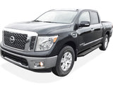 Stainless Steel Both Sides Running Board-H Series 2004-2024 Nissan Titan Crew Cab (Exl. 2016 Models)\ 2016-2024 Nissan Titan XD Crew Cab IB14RIE1H