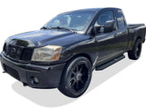Stainless Steel Both Sides Running Board-H Series 2004-2024 Nissan Titan King Cab (Exl.2016 Models)\ 2017-2019 Nissan Titan XD King Cab IB14RJD9H