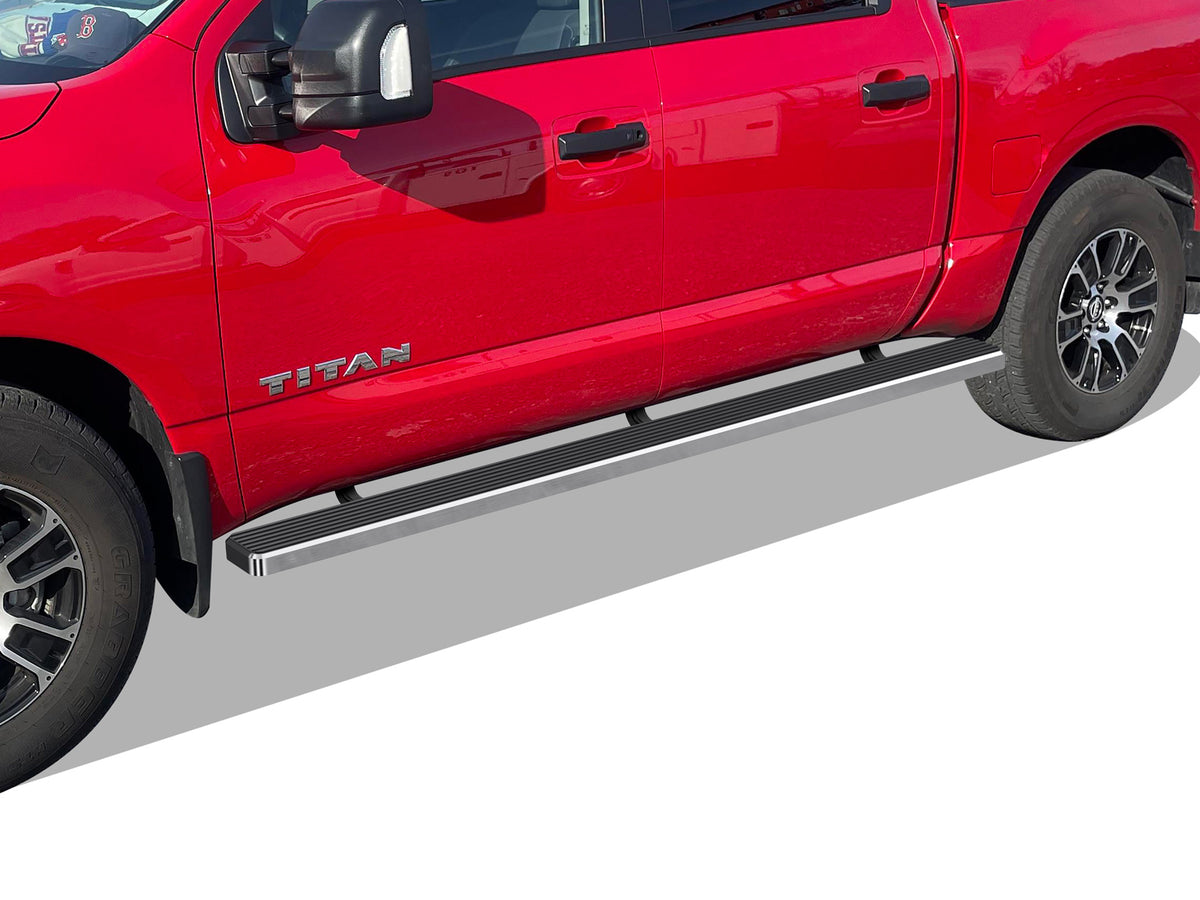 Stainless Steel Both Sides iStep W2W 5 Inch 2005-2026 Nissan Frontier Crew Cab 5 ft Bed IB14WJI5SC