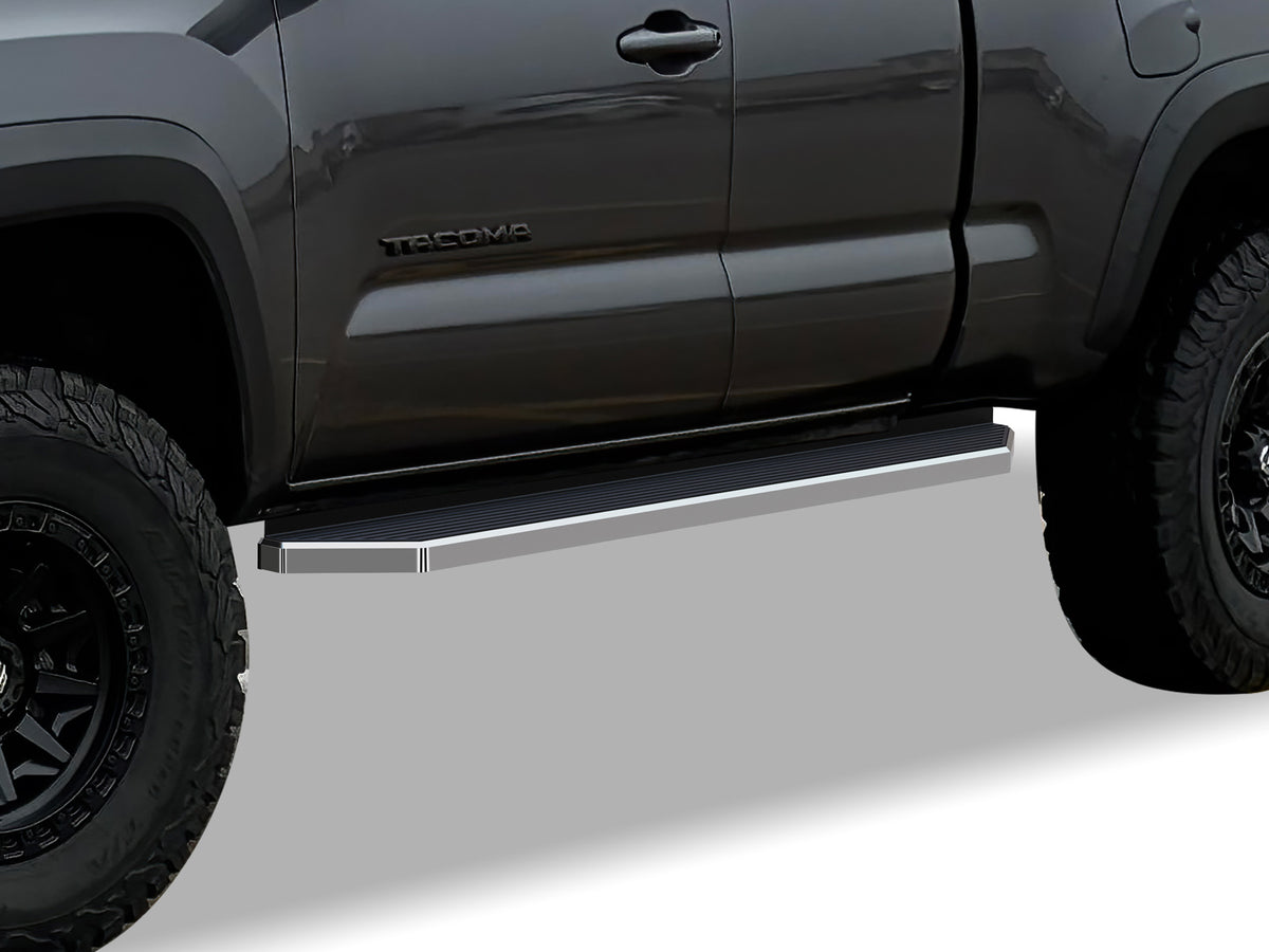 Stainless Steel Both Sides Running Board-H Series W2W 2005-2023 Toyota Tacoma Extended/Access Cab 6 ft Bed IB20PJE6LY