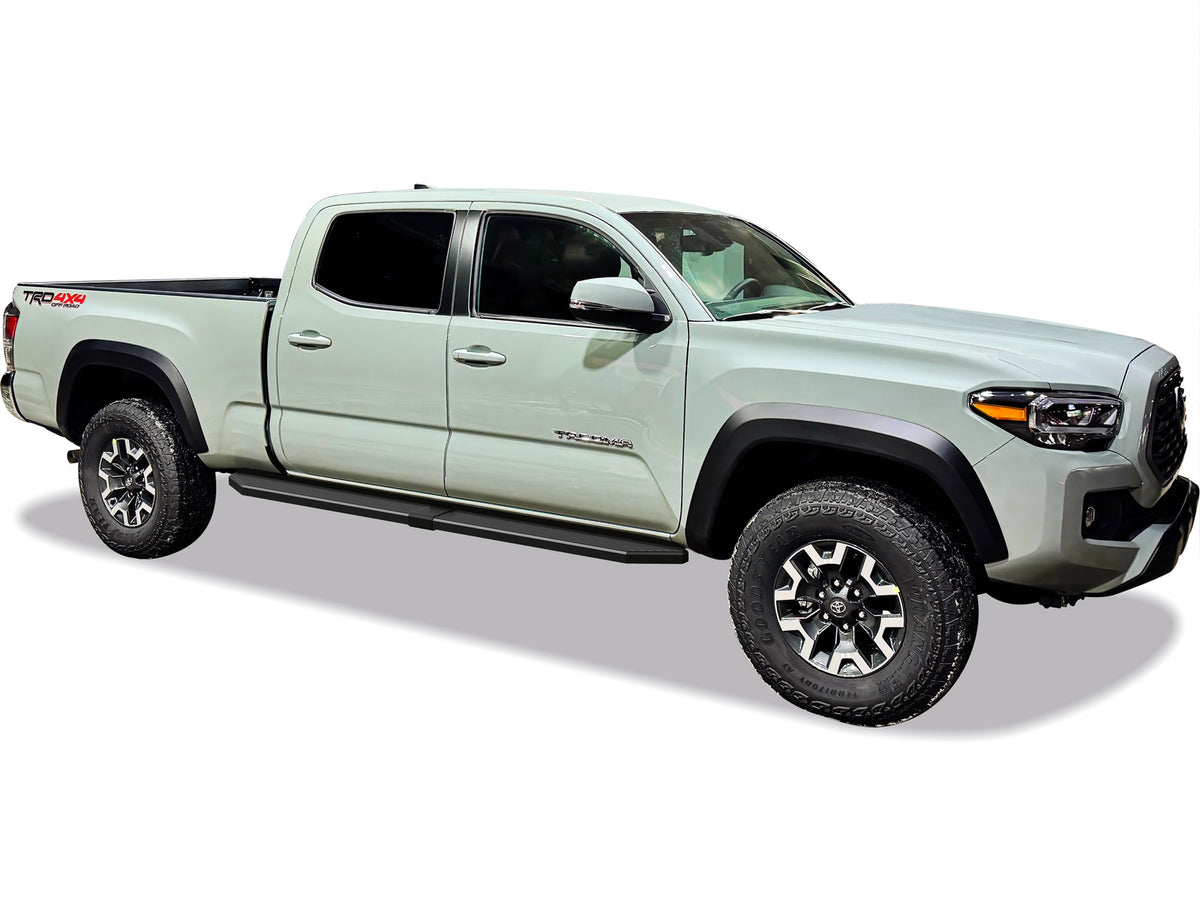 Stainless Steel Both Sides Running Board-H Series W2W 2005-2023 Toyota Tacoma Double Cab/Crew Cab 6 ft Bed IB20PJE8LH
