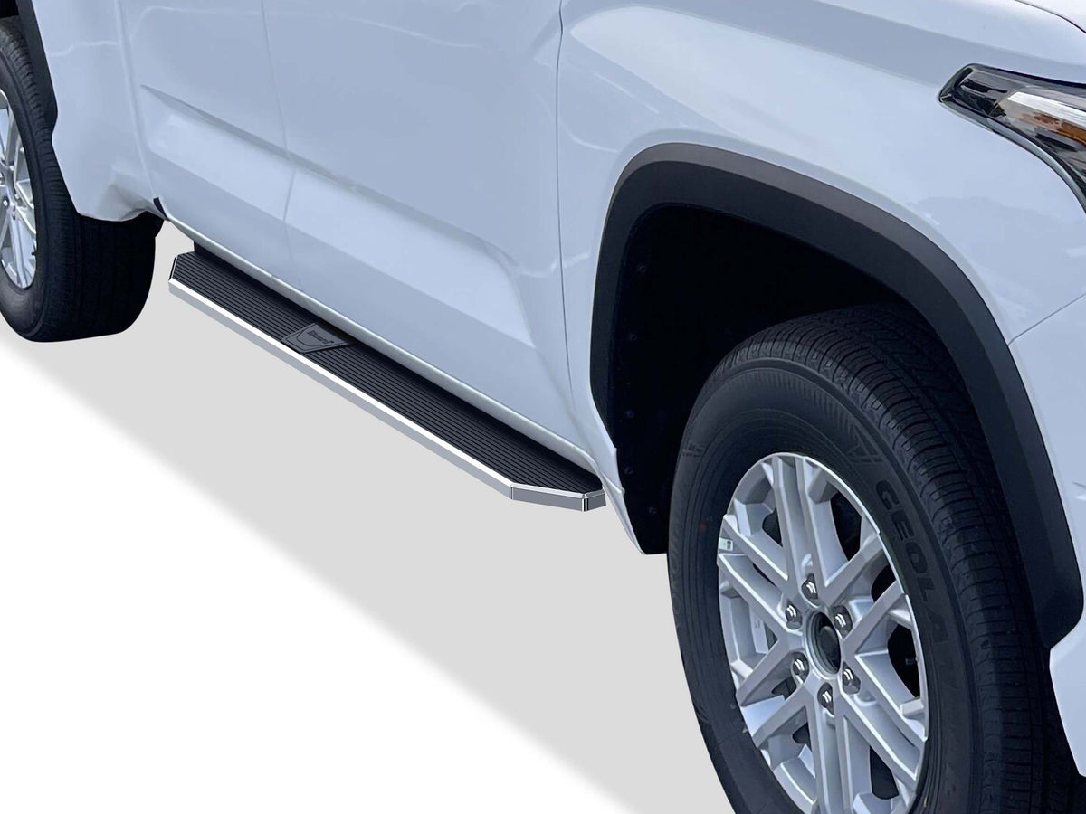 Stainless Steel Both Sides Running Board-H Series 2022-2026 Toyota Tundra Double Cab IB20RBI7Y