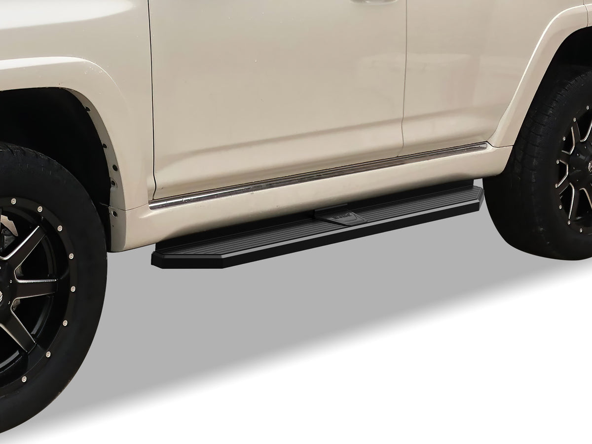 Stainless Steel Both Sides Running Board-H Series 2010-2013 Toyota 4Runner SR5\ 2010-2024 Toyota 4Runner Limited\ 2019-2024 Toyota 4Runner Nightshade Edition\ (Only fit Models with Lower Rocker Panel Extension) IB20RIG4H