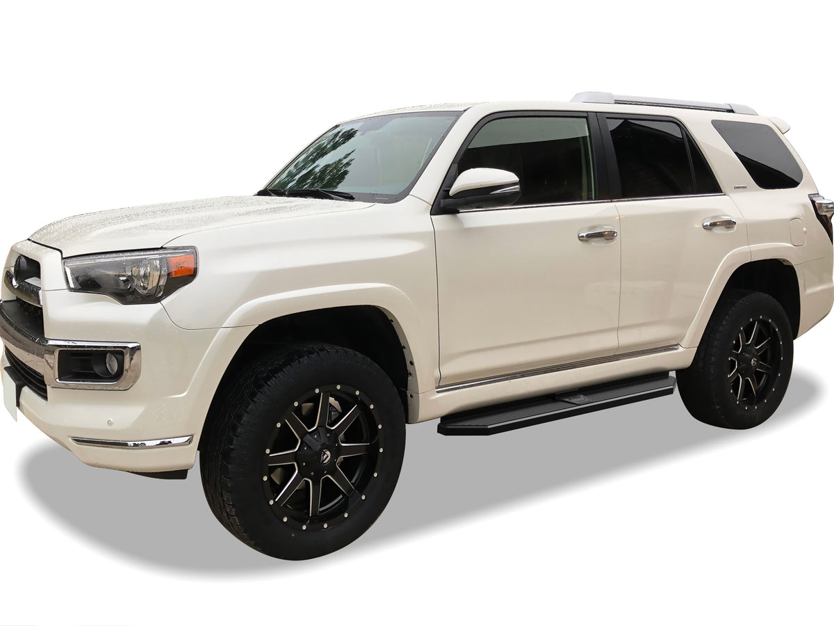 Stainless Steel Both Sides Running Board-H Series 2010-2013 Toyota 4Runner SR5\ 2010-2024 Toyota 4Runner Limited\ 2019-2024 Toyota 4Runner Nightshade Edition\ (Only fit Models with Lower Rocker Panel Extension) IB20RIG4H