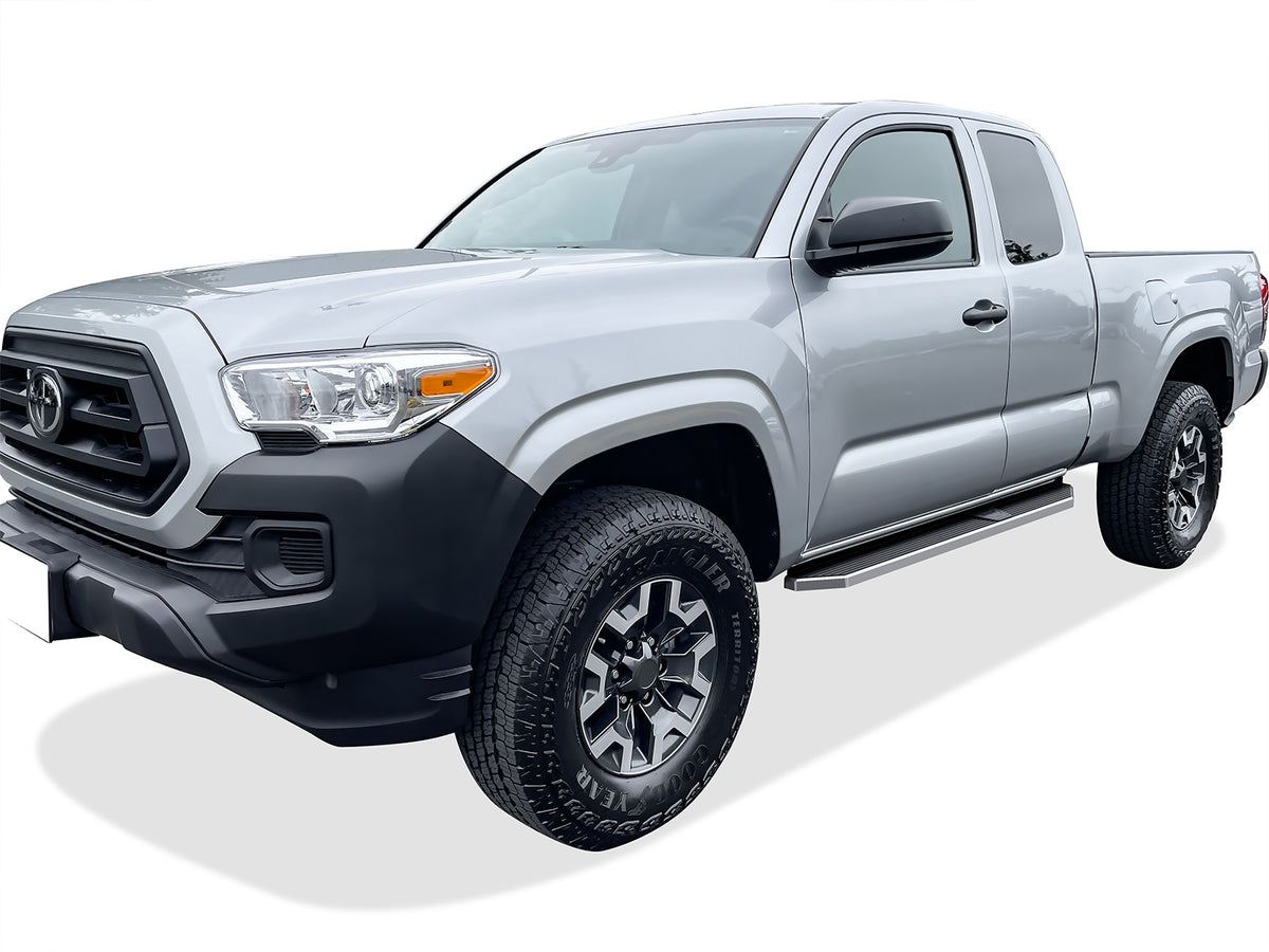 Stainless Steel Both Sides Running Board-H Series 2005-2023 Toyota Tacoma Extended/Access Cab IB20RJE6Y