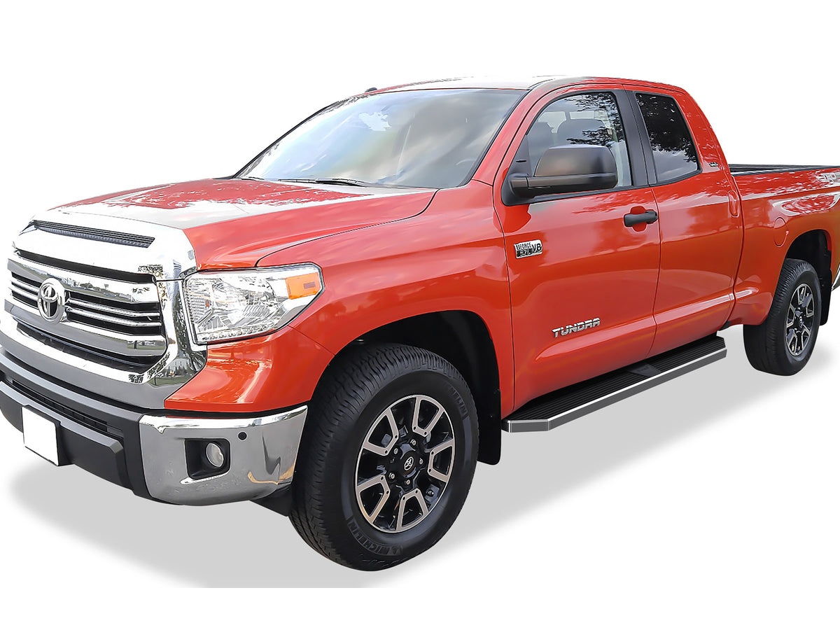 Stainless Steel Both Sides Running Board-H Series 2007-2021 Toyota Tundra Double/Crew Cab IB20RJI7Y