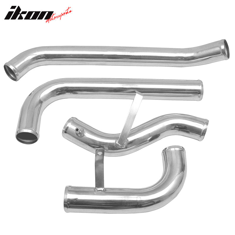 1988-2000 Honda Civic Chrome Blue Intercooler Piping Kits Aluminum