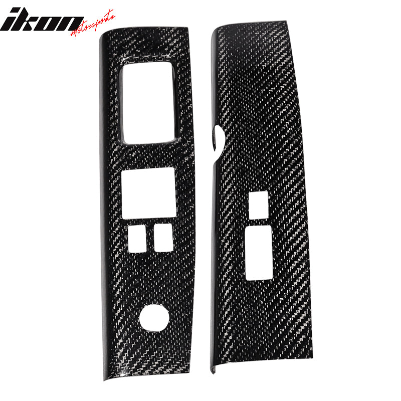 2003-2005Â Nissan 350Z Interior Door Switch Trim Covers Carbon Fiber