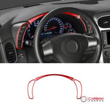 [3pcs] Real Carbon Fiber Gauge Cluster Surround Trim Overlay  | C6 2005-2013 Corvette