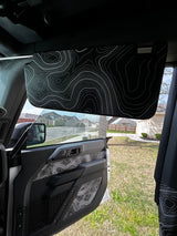 Topo Interior Sun Visor Overlays (Printed Series) - 2021+ Bronco (NO Homelink)