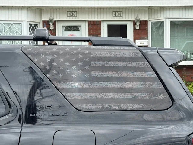American Flag Rear Window Overlays V2 (Perforated) - 2025+ 4Runner
