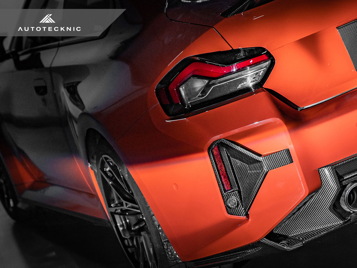 AutoTecknic Dry Carbon Rear Bumper Reflector Trim Set - G87 M2