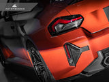 AutoTecknic Dry Carbon Rear Bumper Reflector Trim Set - G87 M2