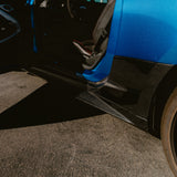 2017-2025 Chevy Camaro ZL1 OEM Side Skirt Rocker 1pc Gloss Carbon Fiber (PAIR)
