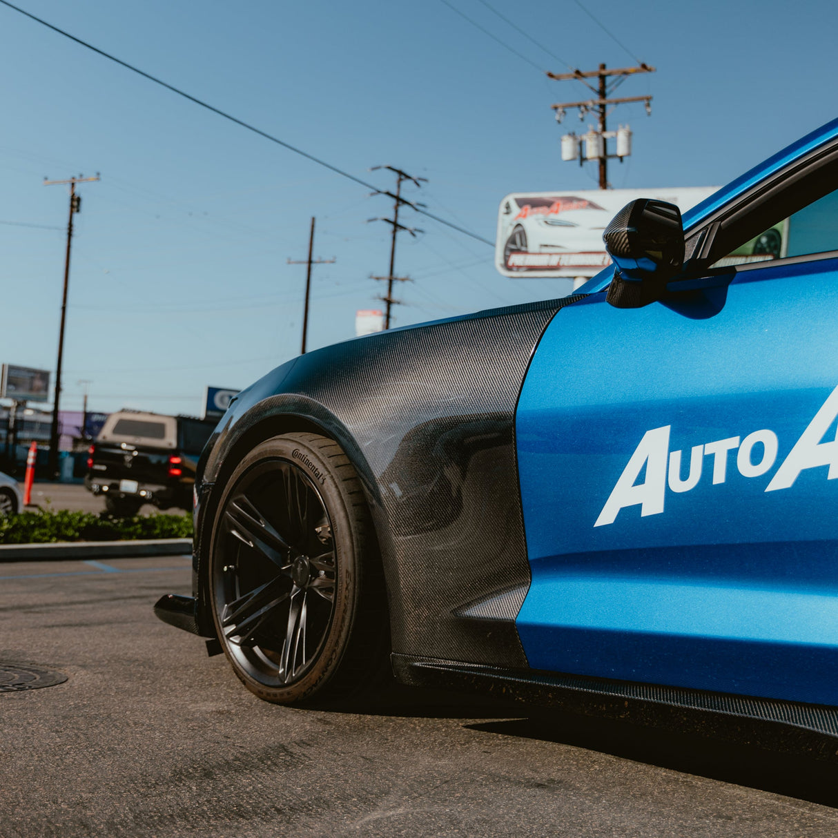 2017-2025 Chevy Camaro ZL1 OEM Gloss Carbon Fiber Fenders
