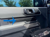 Topo Front Interior Upper Door Card Insert Overlays (Printed Series) - 2021+ Bronco 2 Door