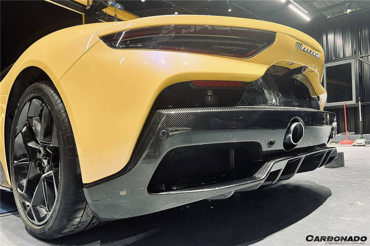 2020-UP Maserati MC20 MCPura OEM Style DRY Carbon Fiber Rear Lip Diffuser