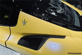 2020-UP Maserati MC20 MCPura Dry Carbon Fiber Quarter Panel Side Vent Scoops