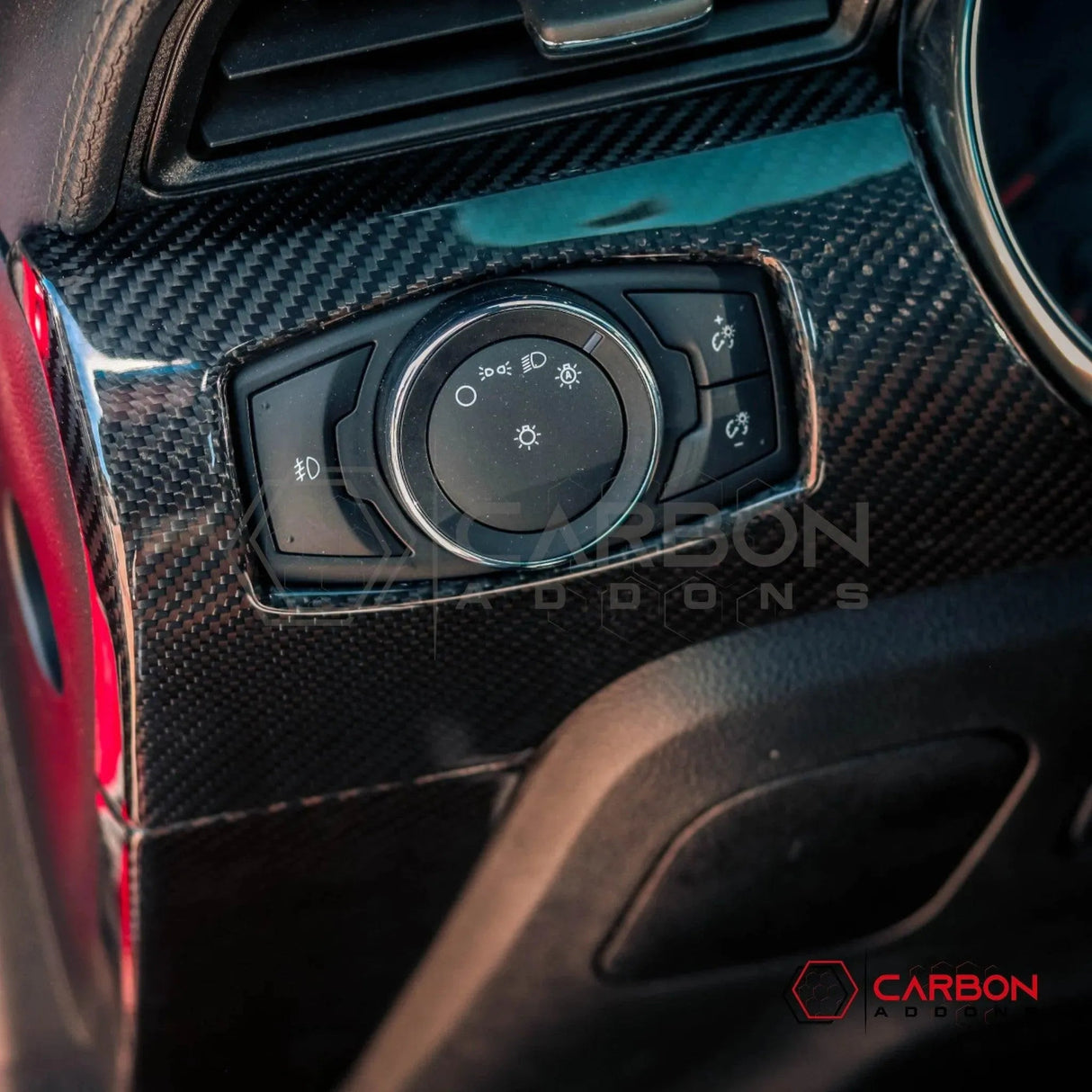 Mustang 2015-2023 Hard Carbon Fiber Driver Side Dashboard Trim Covers