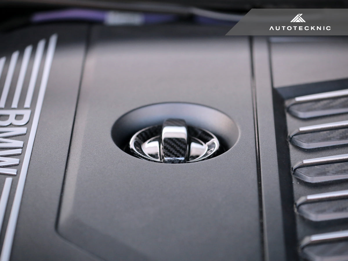 AutoTecknic Dry Carbon Competition Oil Cap Cover - BMW G87 M2
