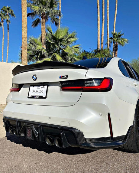 BMW 3 Series G20 G28/G80 M3 PSM Style Carbon Fiber Trunk Spoiler (2019 - 2024) - K2 Industries