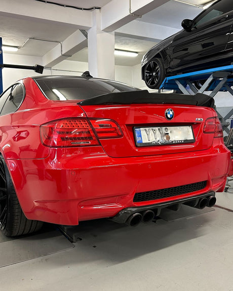 BMW 3 Series E92 Coupe/E92 M3 PSM Style Carbon Fiber Trunk Spoiler (2005 - 2013) - K2 Industries
