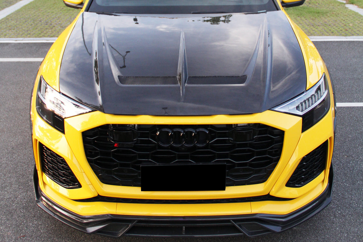 2020-2023 Audi RSQ8 AD Style Dry Carbon Fiber Front Lip Splitter