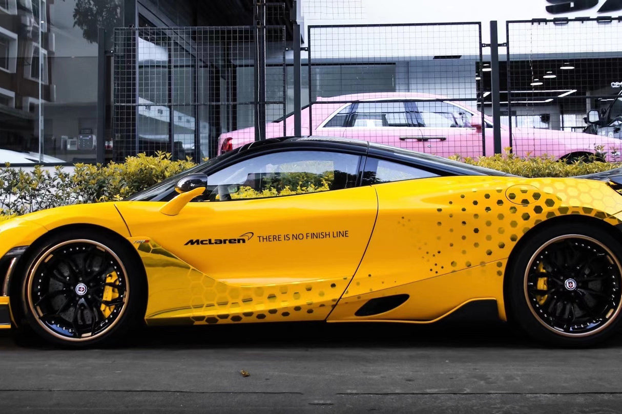 2017-2026 McLaren Autoclave Carbon Fiber Side Skirts Carbonado (VX) Fits: 720S Spider and Coupe, 750s Spider and Coupe