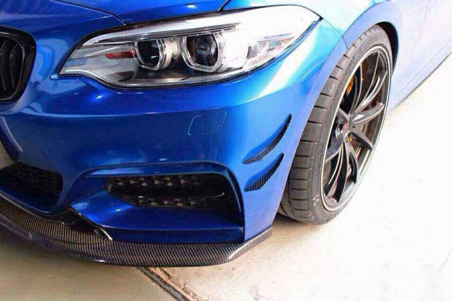 2013-2016 BMW 2 Series F22  F23 EXOT Style Front Canards (M-Tech Only)