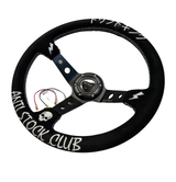 Anti Stock Suede Steering Wheel + Hub Kit For Nissan Datsun 280Z 260Z 240Z 620 510 C10