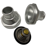 K Series K20 K24 In Line Thermostat Housing w/ T-Stat For Acura Honda RSX Civic