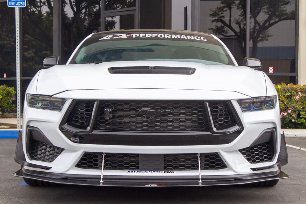 Ford Mustang GT S650 Carbon Fiber Front Bumper Canards 2024 - Current (does not fit Dark Horse bumper)