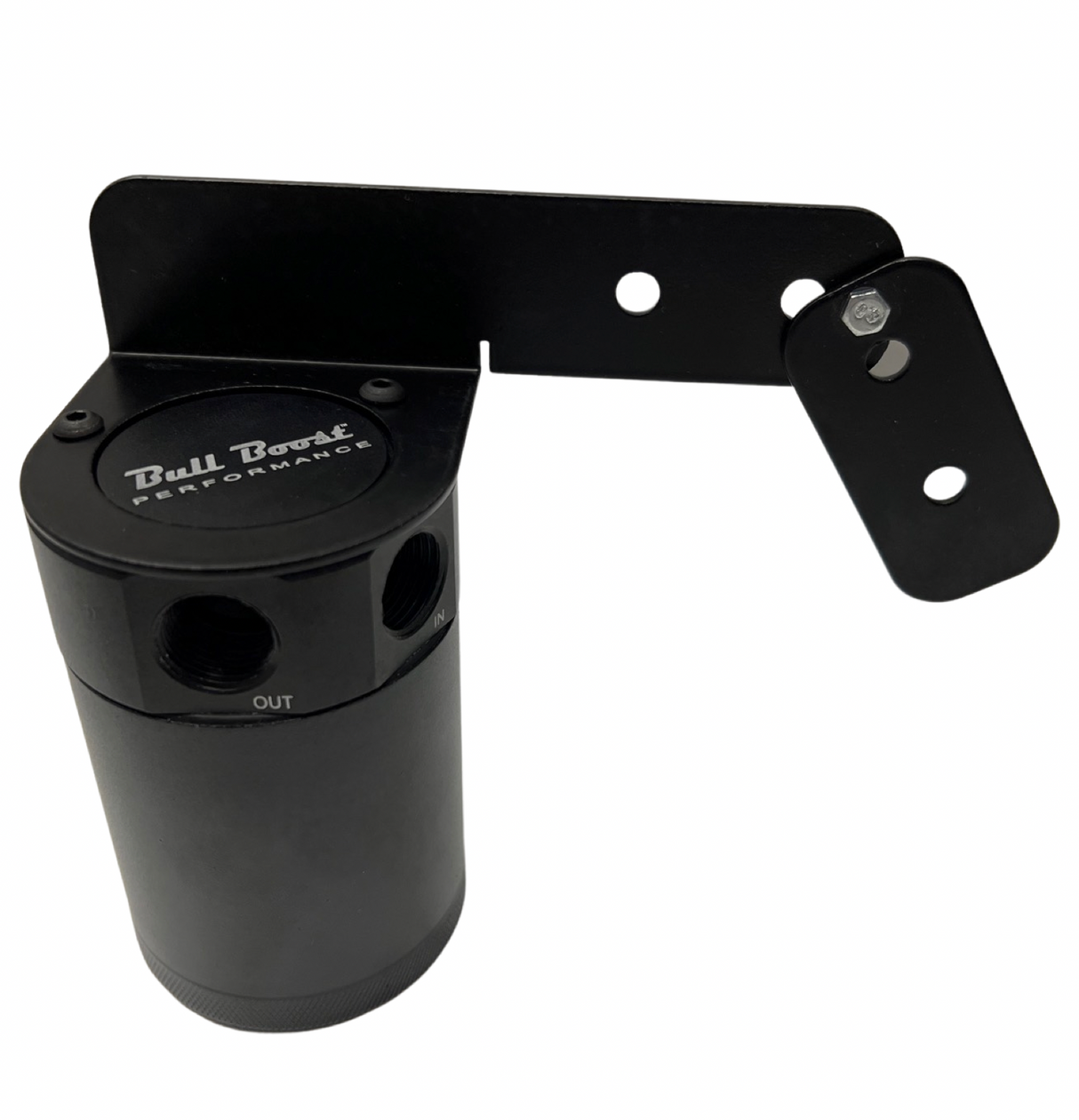 Universal Performance Oil Catch Can 2 Port -6AN + Adjustable Mounting Bracket Kit Turbo V2