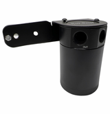 Universal Performance Oil Catch Can 2 Port -6AN + Adjustable Mounting Bracket Kit Turbo V2