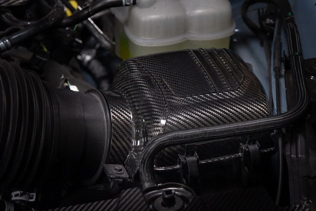 Carbon Fiber Ford Mustang S650 Dark Horse Intake Box Top Cover 2024 - Current