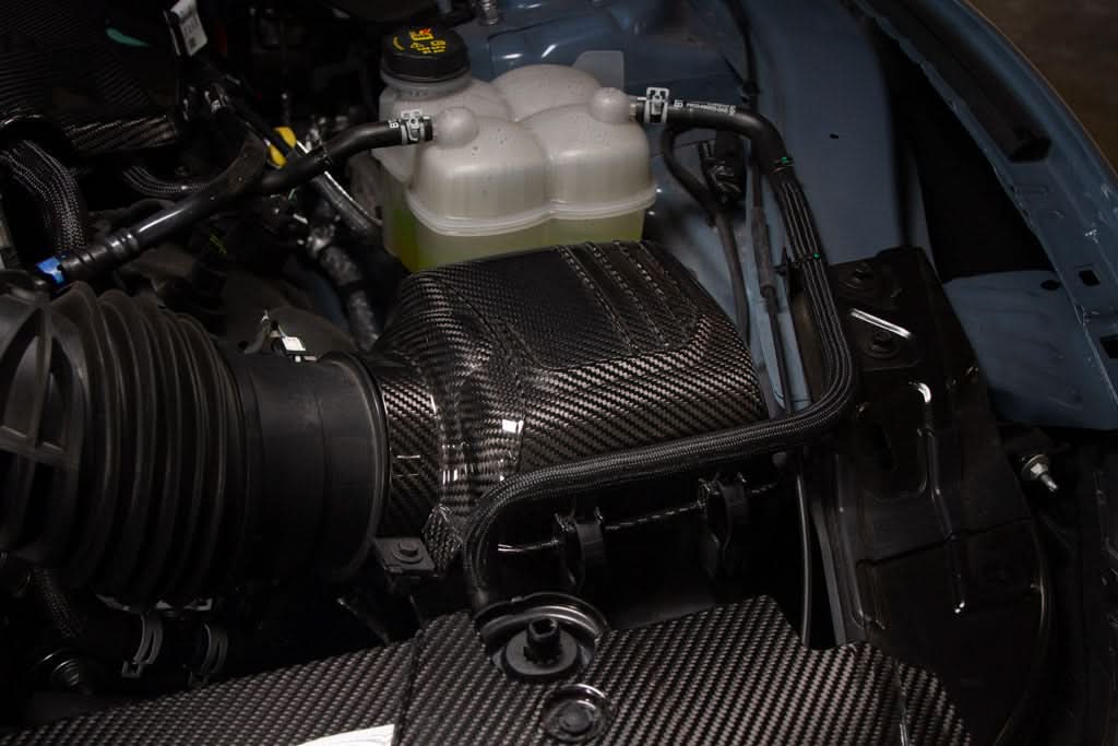 Carbon Fiber Ford Mustang S650 Dark Horse Intake Box Top Cover 2024 - Current