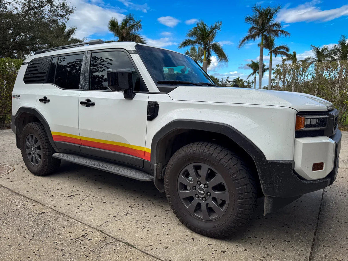 American Flag Rear Window Overlays - 2024+ Land Cruiser