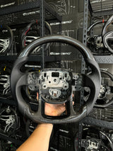 Carismo Steering Wheel For Range Rover Sport (L494) - Sport - Gloss Carbon - Perforated Leather