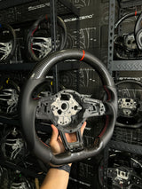 Carismo Steering Wheel For Volkswagen Golf (MK7) - Sport - Gloss Carbon - Perforated Leather