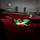 2014-2015 Chevy Camaro 6th Gen Style Headlights Projector Custom RGBW Via Bluetooth Pair
